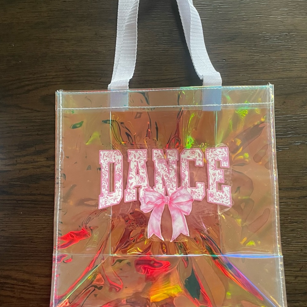 Kids Holographic Pink Dance Tote Bag